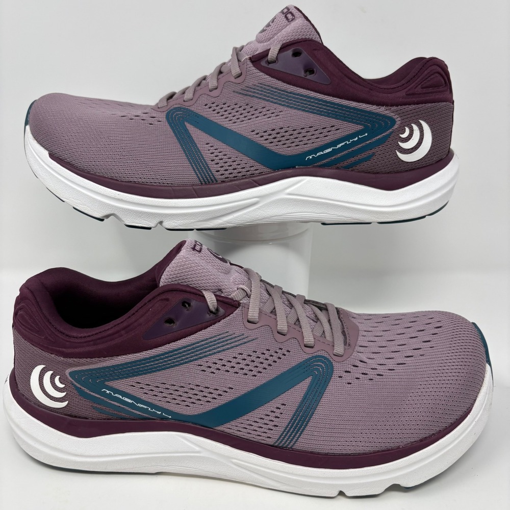 Topo Athletic Magnifly 4 Women's Size 9.5 Purple Blue White Running Shoes - Picture 2 of 8